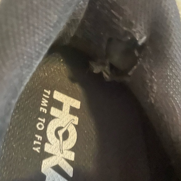 HOKA One One Bondi 7 Men’s Black and White Running Shoe Size 8.5 - Picture 10 of 11